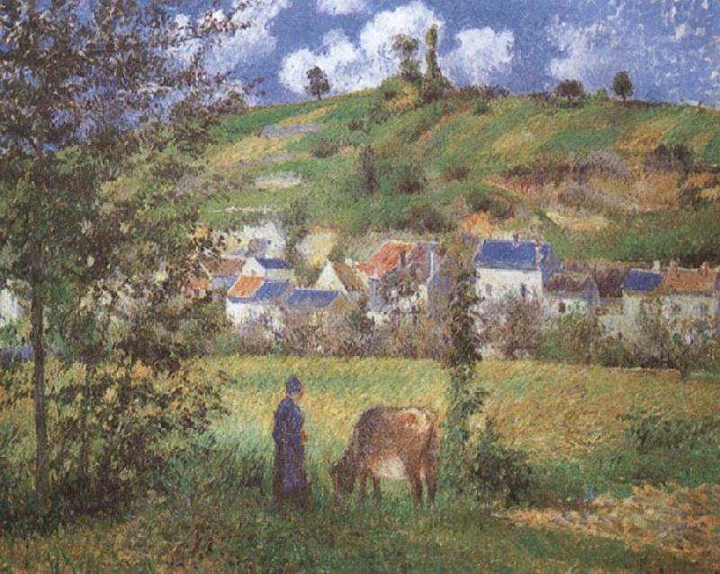 Camille Pissarro Landscape at Chaponval France oil painting art
